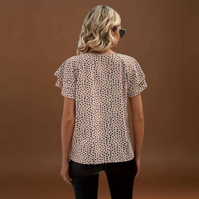 Mara - Elegáns Mintás Blúz