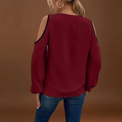 Nelli - Négyzet alakú dekoltázsú blúz