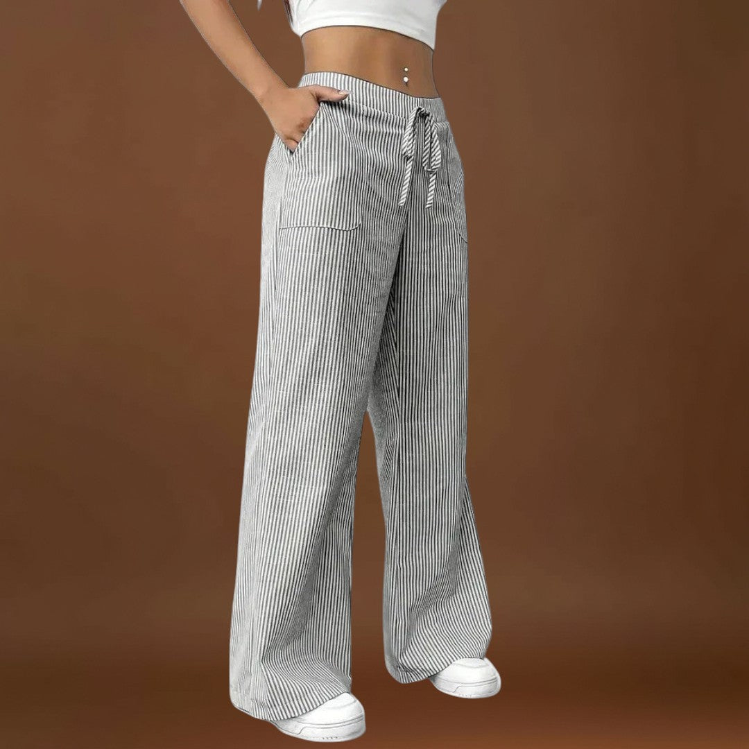 Emina - Elegáns részletekkel rendelkező kényelmes, bő nadrág