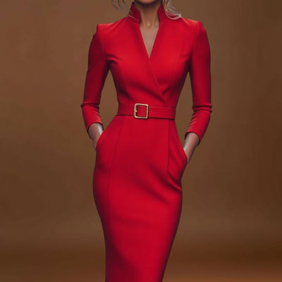 Frida - Elegáns Ruha Övvel