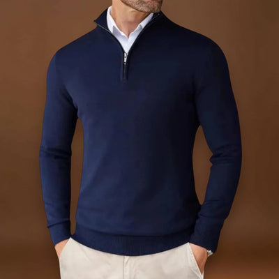 Pál - Férfi Kasjmír Pulóver Cipzárral