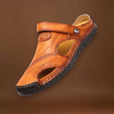 Dóka - Férfi bőr szandál