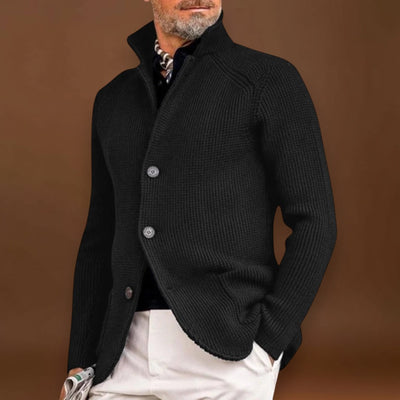 Nagyó - Klasszikus Gombos Kötött Kardigán