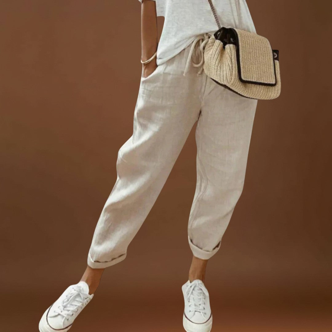 Arisa – Modern és laza len nadrágok