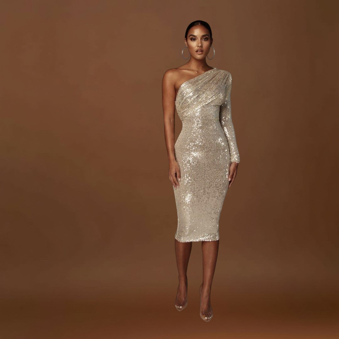 Amira - Estélyi Ruha Keresztbe Nyitott Dekorral