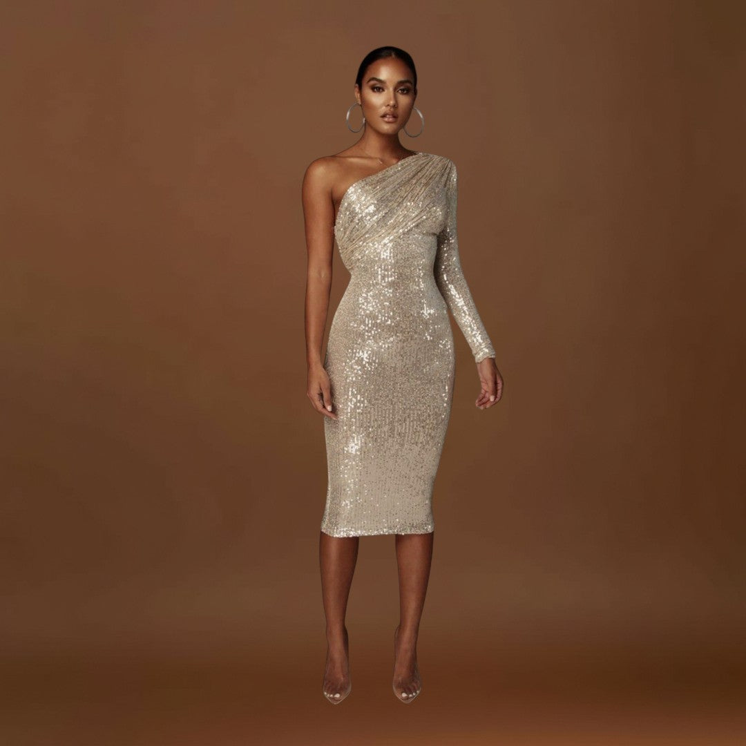 Amira - Estélyi Ruha Keresztbe Nyitott Dekorral