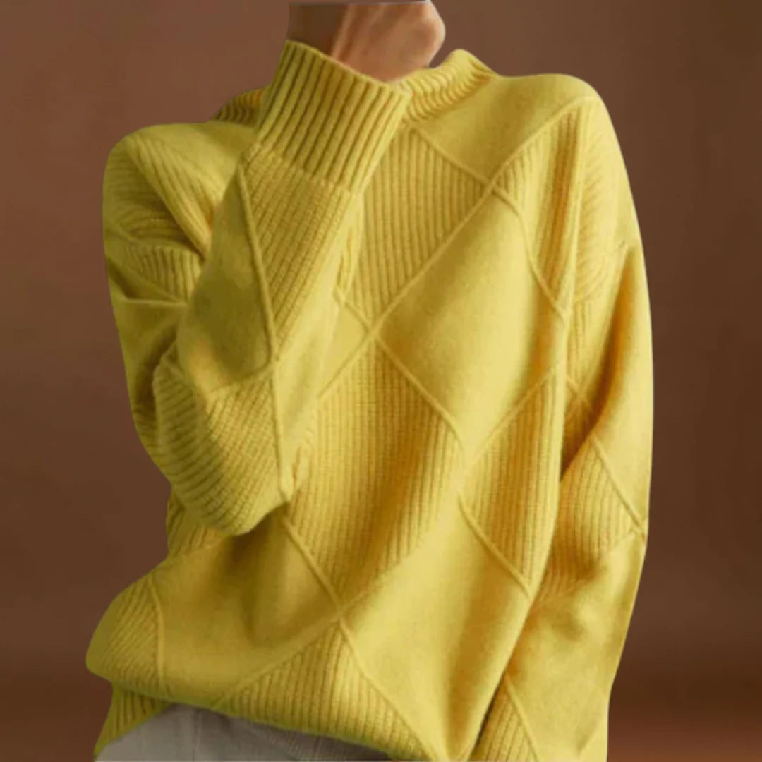 Cecíla - Kényelmes magas nyakú pulóver