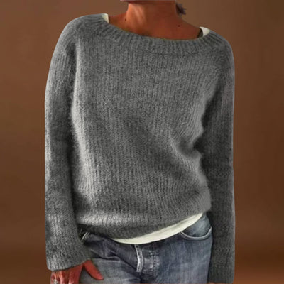 Arzéla – egyszínű kötött pulóver