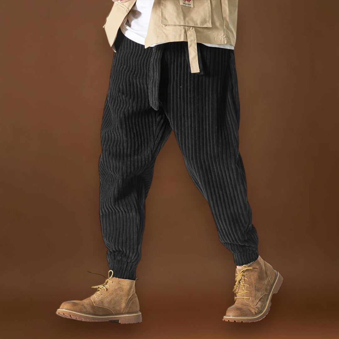 Gergel - Kamel színű kordbársony nadrág