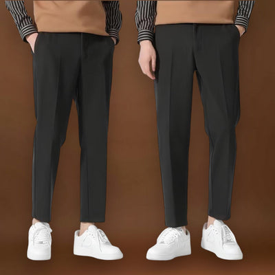 Detrik - Fekete pamut lezser nadrág