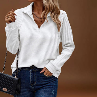 Ina - Elegáns pulóver cipzárral