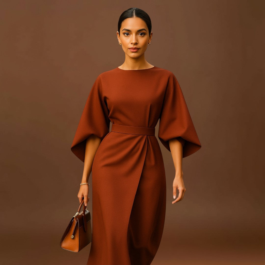 Izabella - Elegáns ruha hosszú ujjakkal