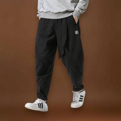 Fázsi - Magas derekú tengerészkék téli nadrág