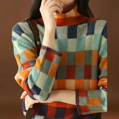 Anasztázia - Magas nyakú pulóver kasmírból