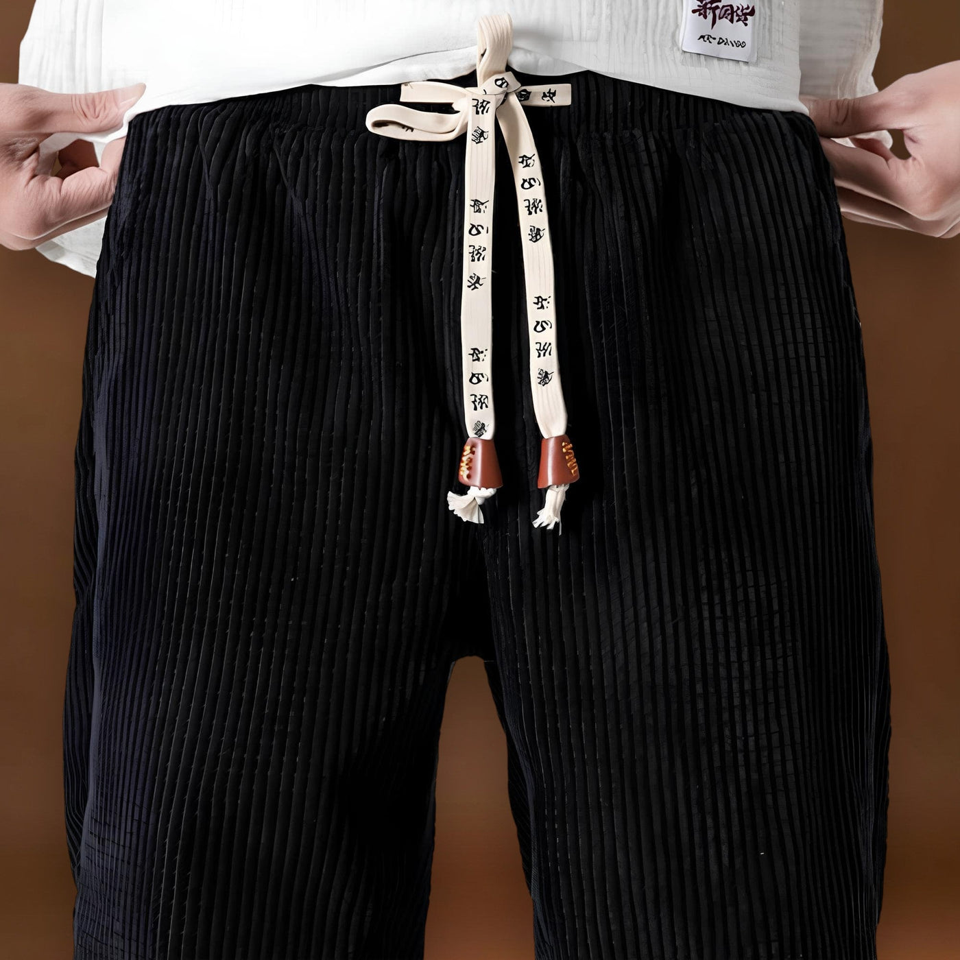 Filkor - Csíkos bársonynadrág Kék