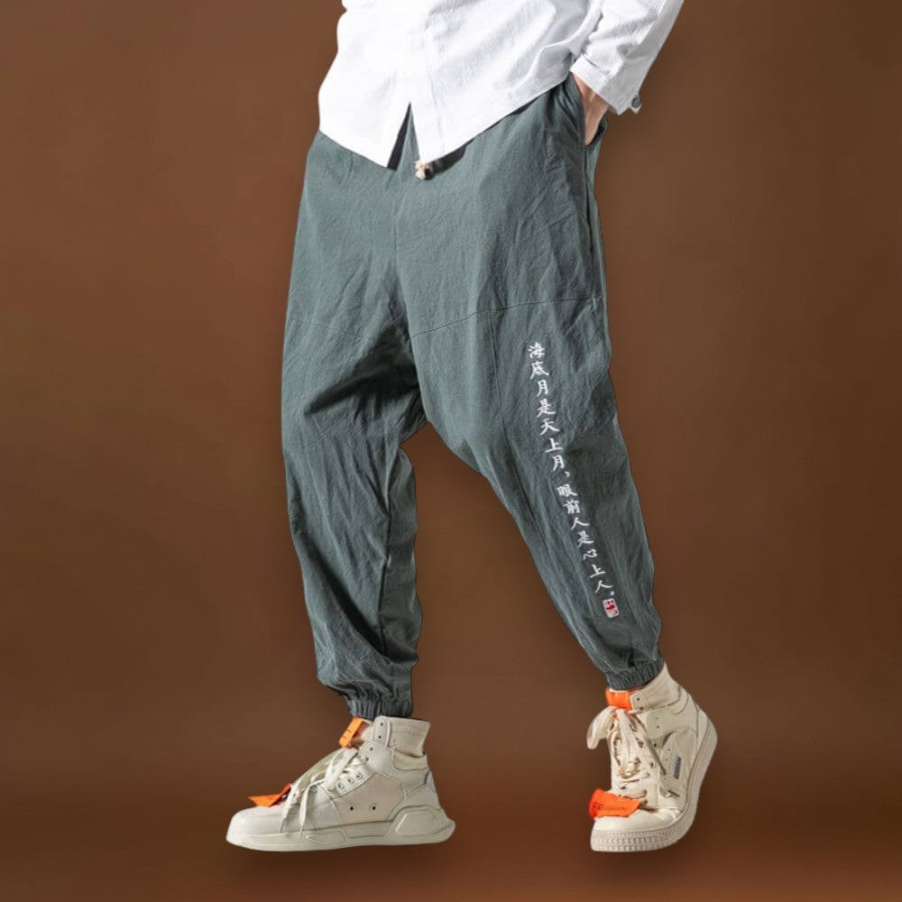 Dori - Szürke és kényelmes japán nadrágok