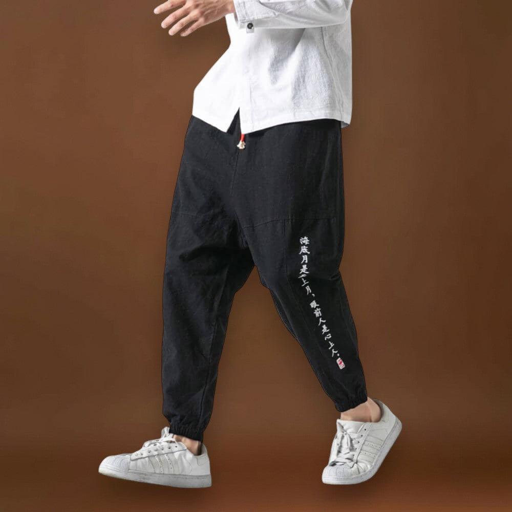 Csanádi - Kényelmes japán nadrág Fekete