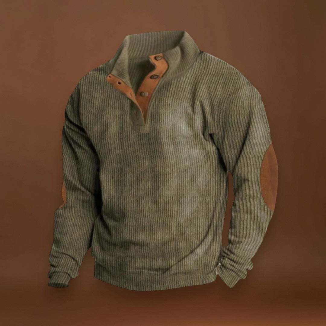 Elemér - Puha Könyökvédővel Ellátott Pulóver