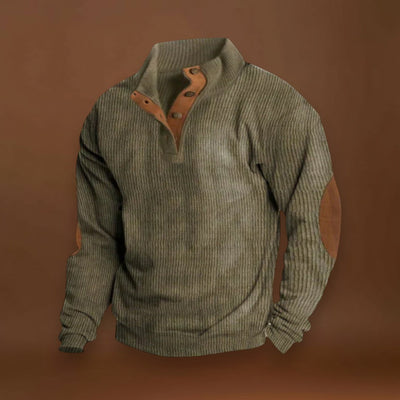 Elemér - Puha Könyökvédővel Ellátott Pulóver