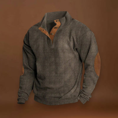 Elemér - Puha Könyökvédővel Ellátott Pulóver