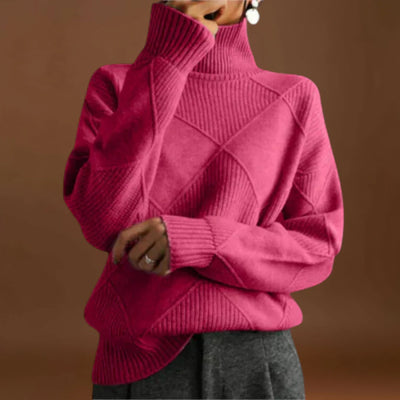 Cecíla - Kényelmes magas nyakú pulóver