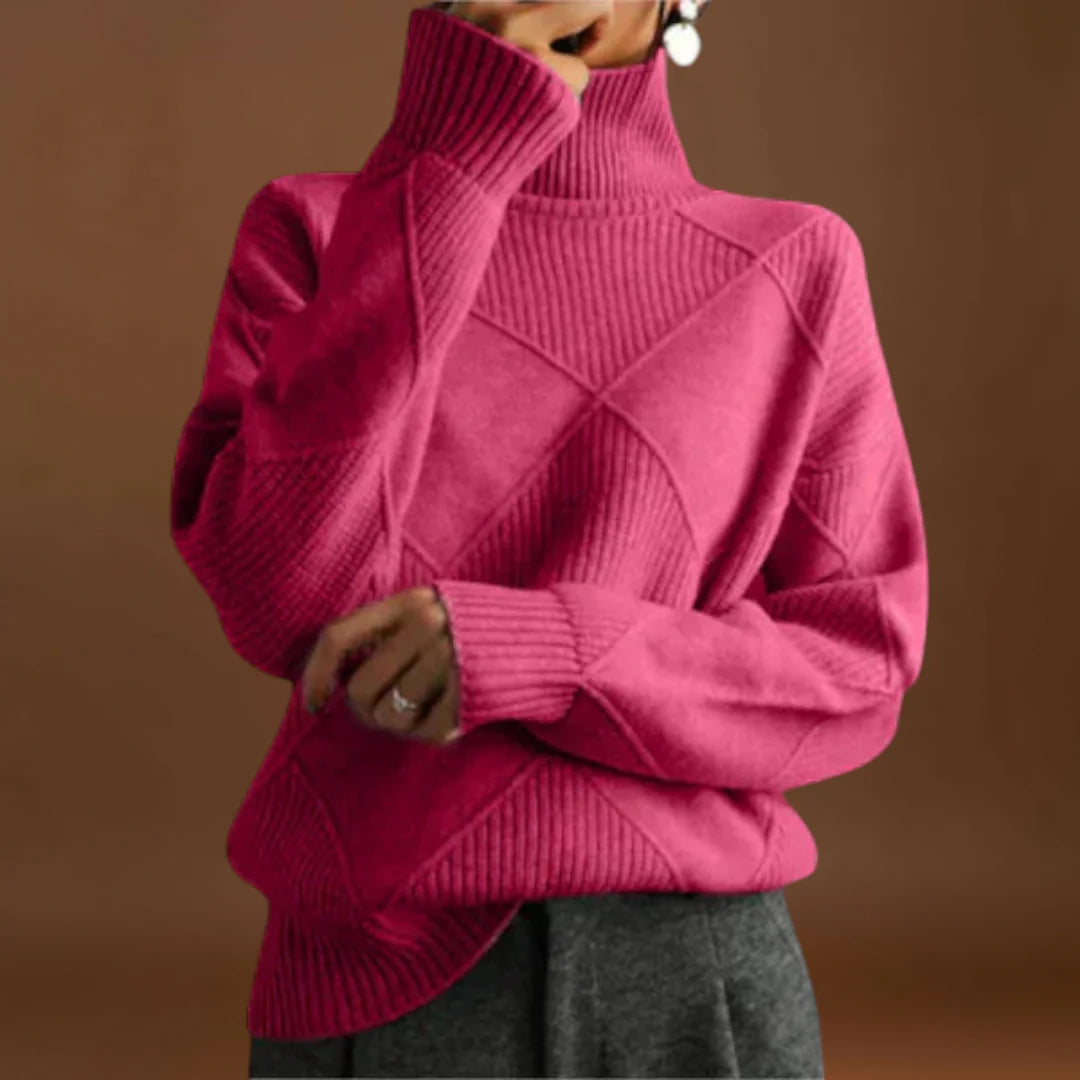 Baranka - Magas nyakú, kényelmes pulóver