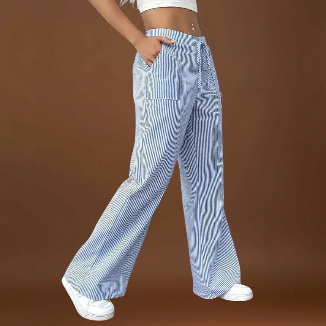 Emina - Elegáns részletekkel rendelkező kényelmes, bő nadrág