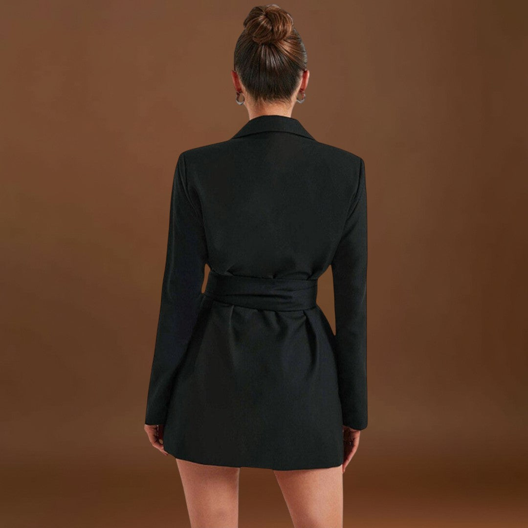 Csilla - Blézer Ruha V Nyakkivágással