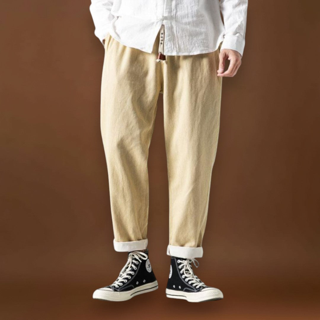 Dencső - Kényelmes farmernadrág bézs