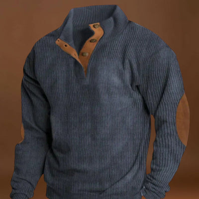 Elemér - Puha Könyökvédővel Ellátott Pulóver