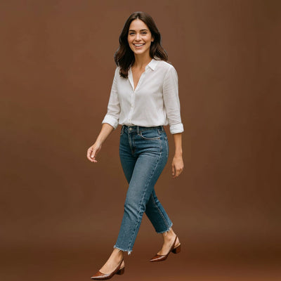 Évike – Krokodil bőr magassarkú cipő