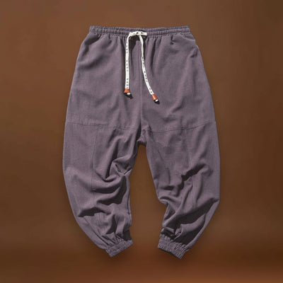 Halászfi - Kényelmes pamut harem nadrág Fekete