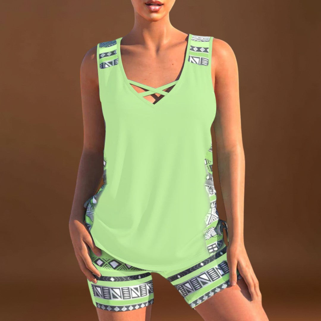 Petra - Geometrikus mintás tankini