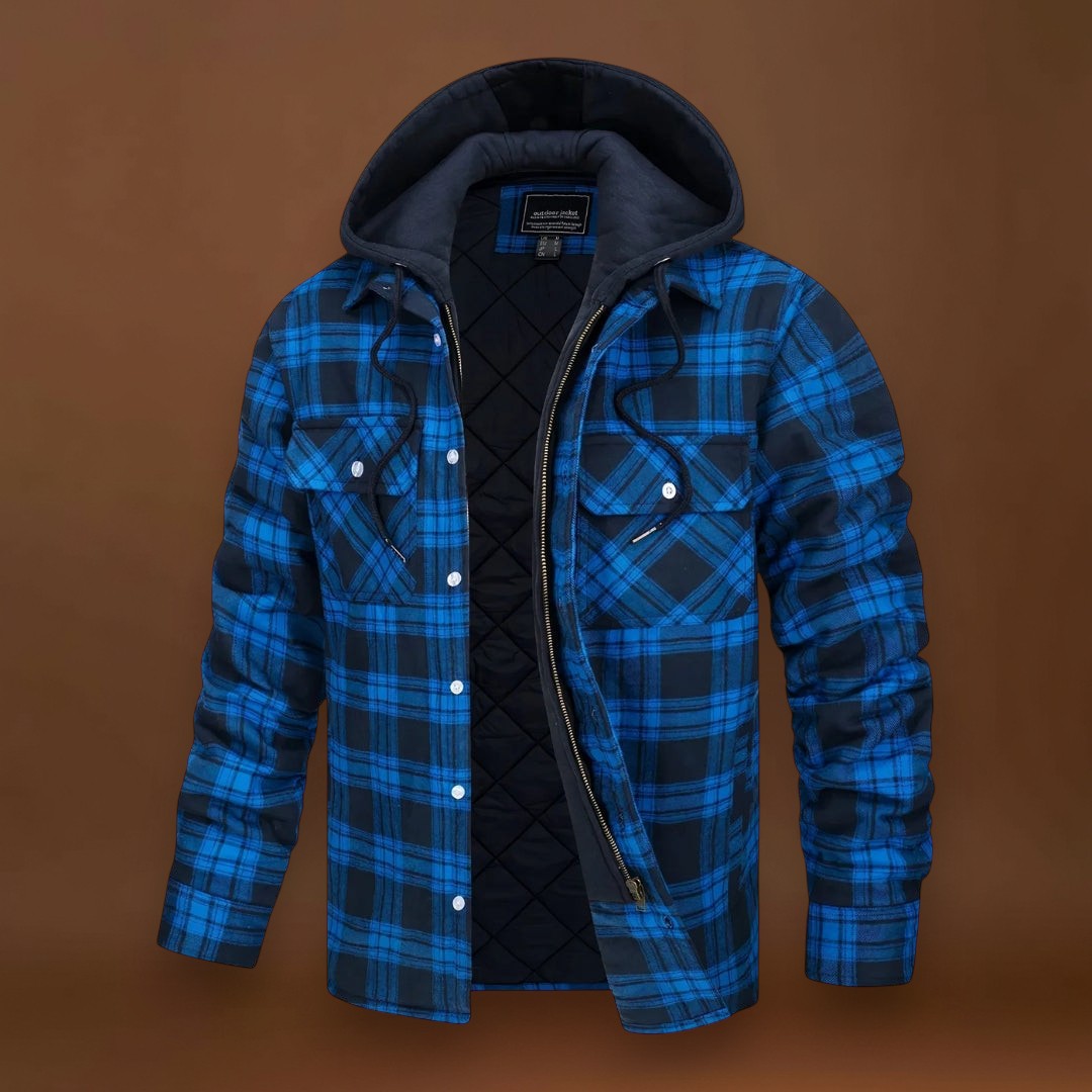 Kádár - Kockás Kabát Cipzárral