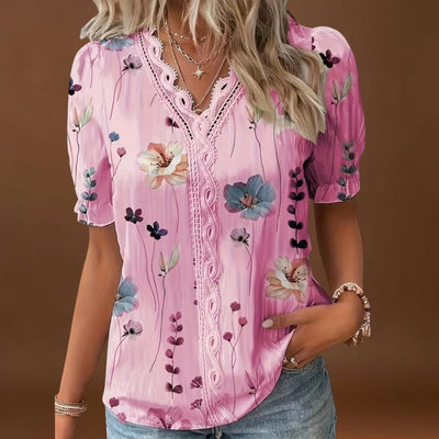 Letti - Elegáns blúz hegyes dekoltázzsal