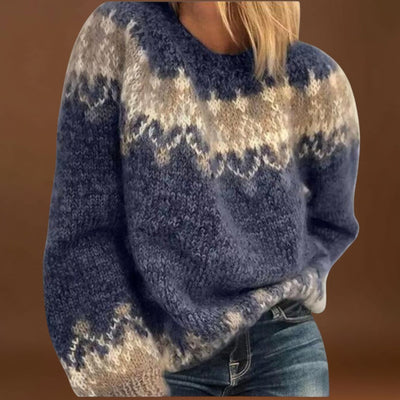 Carola - Kényelmes, kötött pamut pulóver