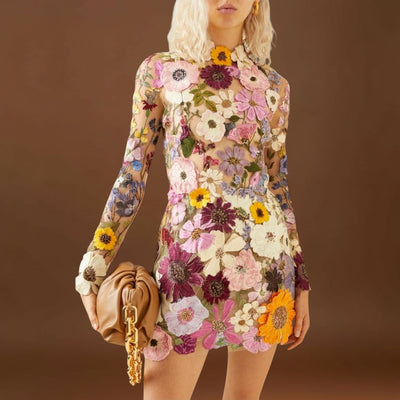 Emília - Virágmintás 3D ruha