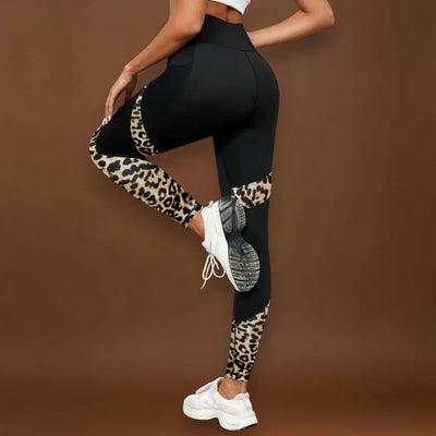 Mirella  - Magas derekú leopárdmintás leggings
