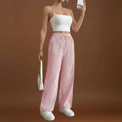 Emina - Elegáns részletekkel rendelkező kényelmes, bő nadrág