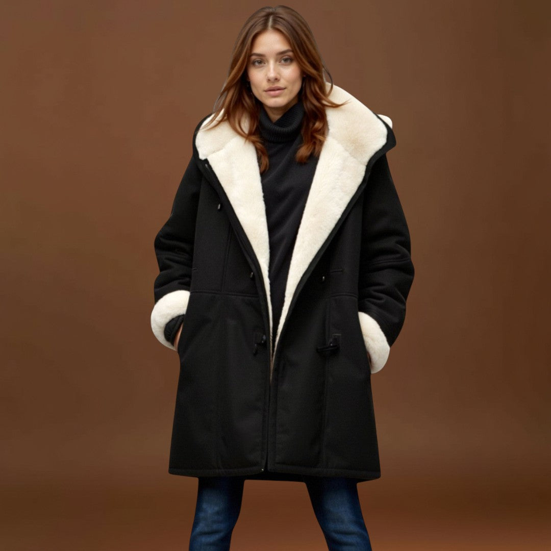 Lídia - Kényelmes Kabát Bőr Béleléssel