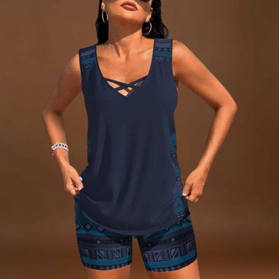 Petra - Geometrikus mintás tankini