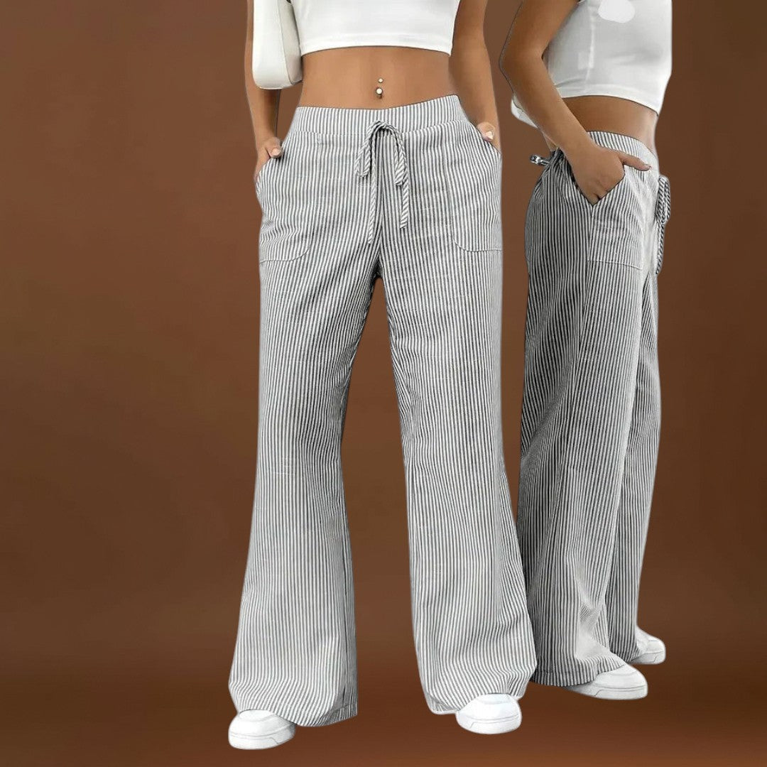 Emina - Elegáns részletekkel rendelkező kényelmes, bő nadrág