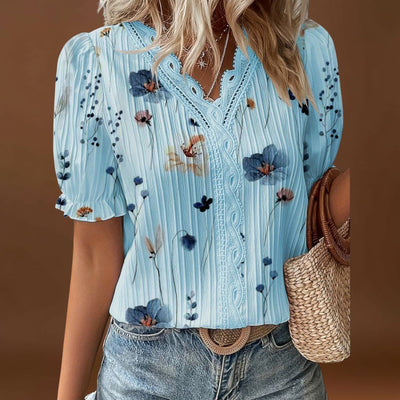 Letti - Elegáns blúz hegyes dekoltázzsal