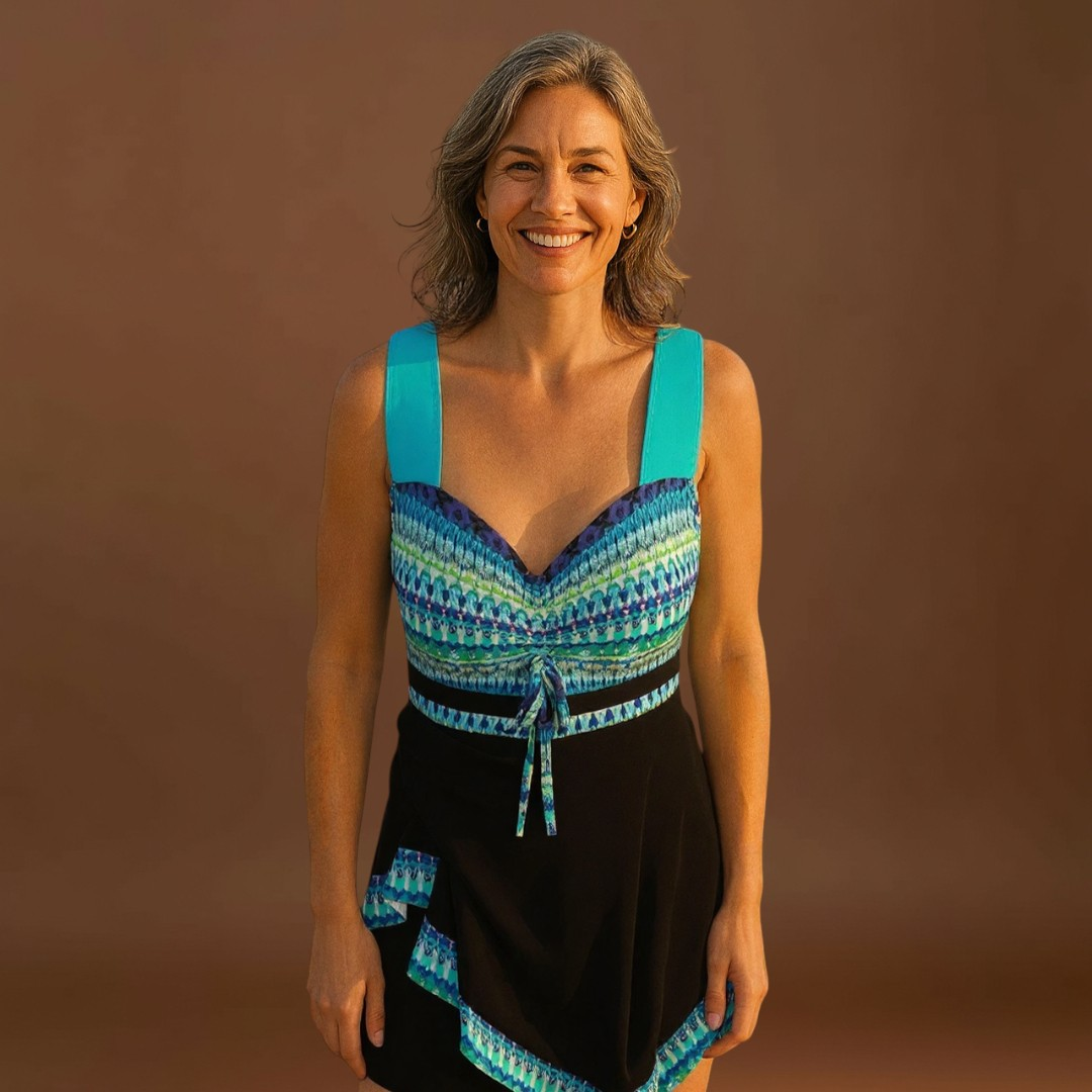 Adrienn – Vibráló fürdőruha szett két részből