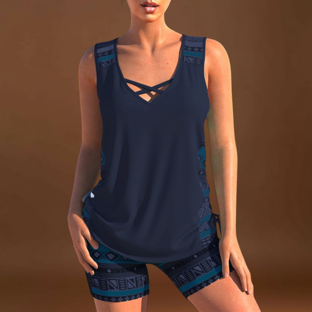 Petra - Geometrikus mintás tankini