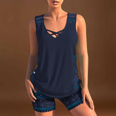 Petra - Geometrikus mintás tankini