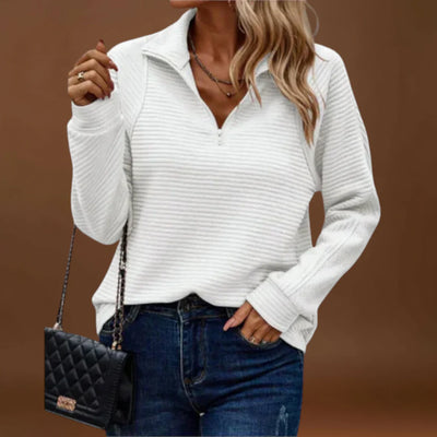 Angélika - Elegáns Kötött Pulóver