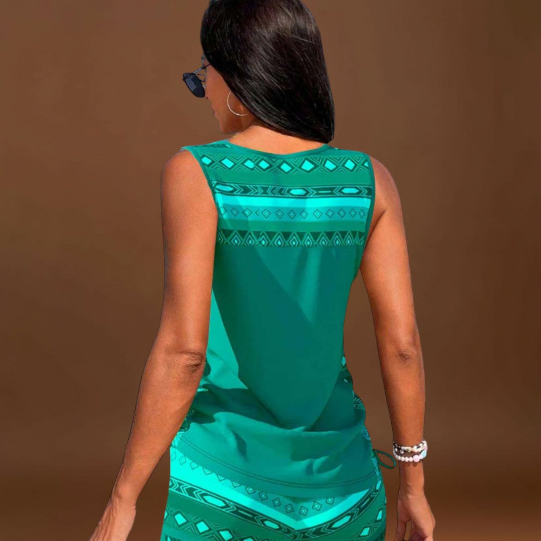 Petra - Geometrikus mintás tankini