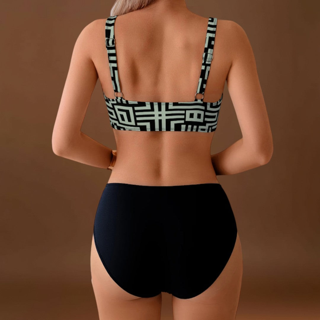 Helena - Elegáns, két részes bikini mintával