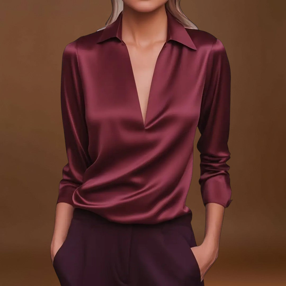 Nadin - Prémium blúz V-kivágással